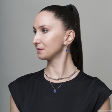 Колье Fiore Luna, Royal Blue Delite, B2402SW-N01.23 BL/S